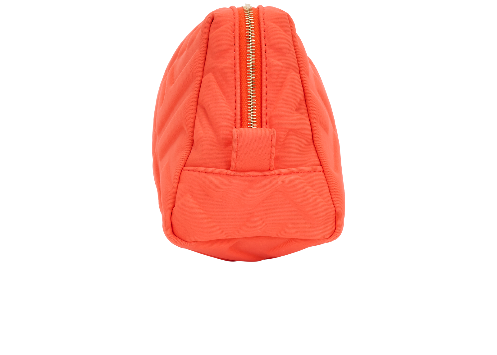 Fendi FF Cosmetic Pouch, &pound;260, Accessories, Orange, Fabric, Bottom view